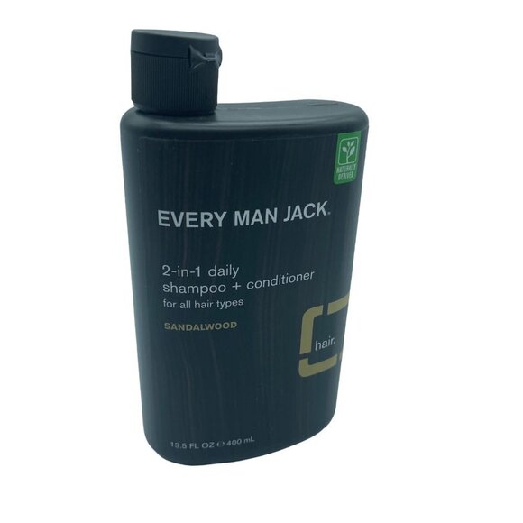Every Man Jack Shampoo and Conditioner Sandalwood 2 in 1 Daily - Picture 1 of 6